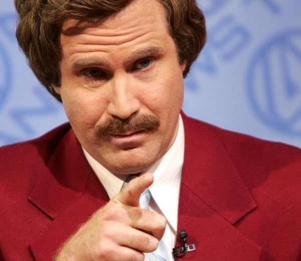 ANCHORMAN - FRAMED CUSTOM LEGO MINIFIGURE