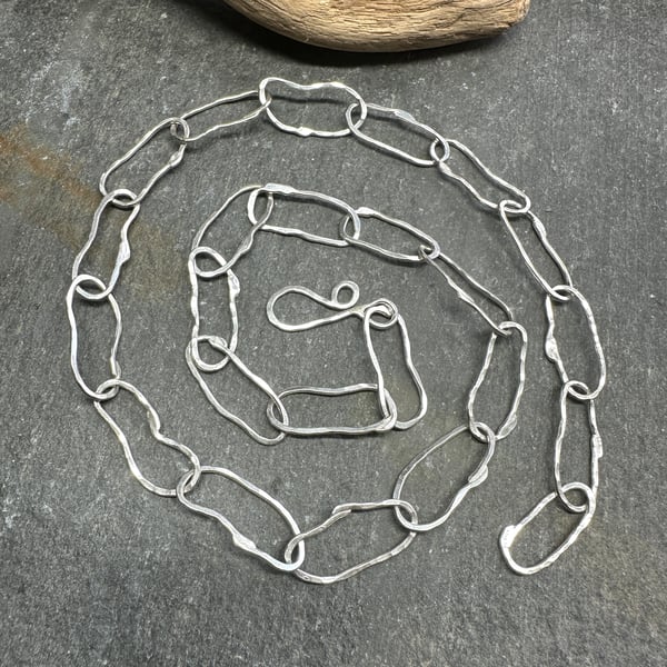 Argentium Silver Chain Link Necklace