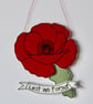 'Lest we Forget Poppy' - Hanging Decoration - Image 5