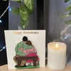 Handmade quilled Anniversary Card