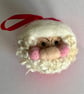 Large Needlefelted Father Christmas bauble - Image 3