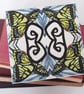Swallowtail Butterfly Design Ceramic Tile Trivet with Cork Backing - Image 3