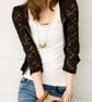 Cropped Lace Jacket - Image 1