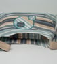 Soft fabric shoulder bag in seaside stripes - Image 5