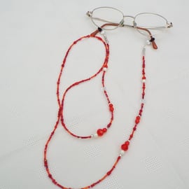 Red Sunglasses or Glasses Chain
