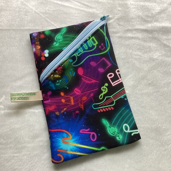 Small pouch, glasses pouch, music pattern 