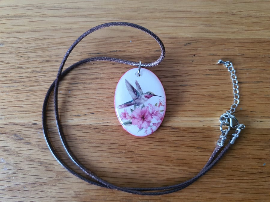 Unique Humming Bird Pendant with a Vintage Look