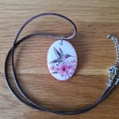 Unique Humming Bird Pendant with a Vintage Look