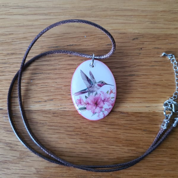 Unique Humming Bird Pendant with a Vintage Look