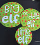 Wooden elf coaster trio