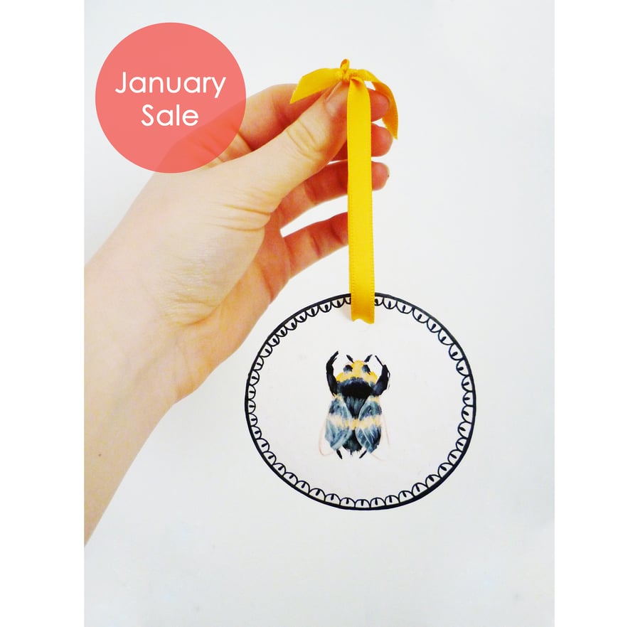 Sale - Free Postage - Bee Hanging Decorations