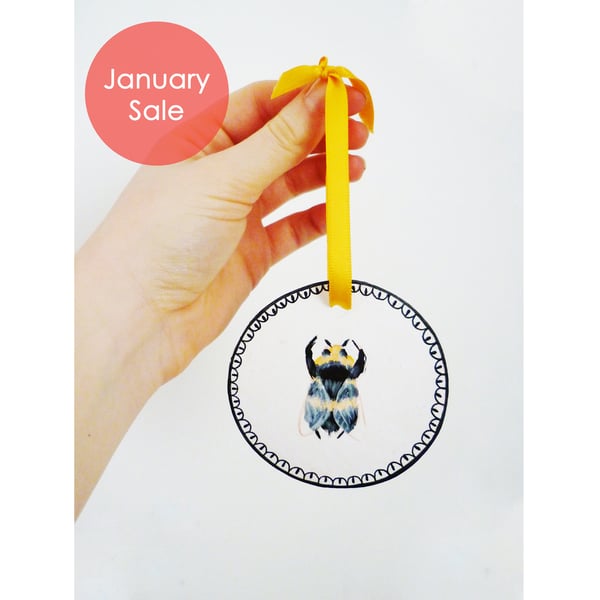 Sale - Free Postage - Bee Hanging Decorations