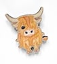 Highland Cow Fridge Magnet - Maple Wood Magnet - Scottish Highland Gifts - Image 3