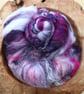 50g Elderberry Crush Art Batt for Spinning & Felting - Image 1