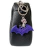 Resin Bat Shaped Bag Charm - Purple - Image 3