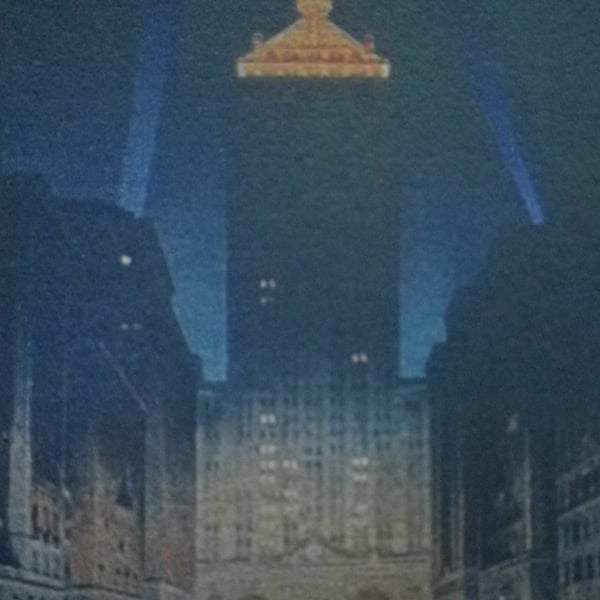 Park Avenue NYC,A4 unframed , mounted, free hook & easel ,free shipping, 6821