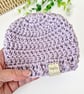 Hello World Crochet Baby Hat – Handmade Newborn Baby Beanie Gift - Image 3