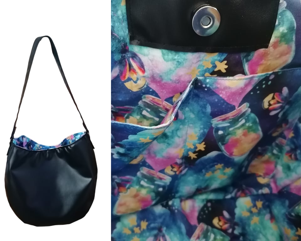 Handmade Faux Leather shoulder bag