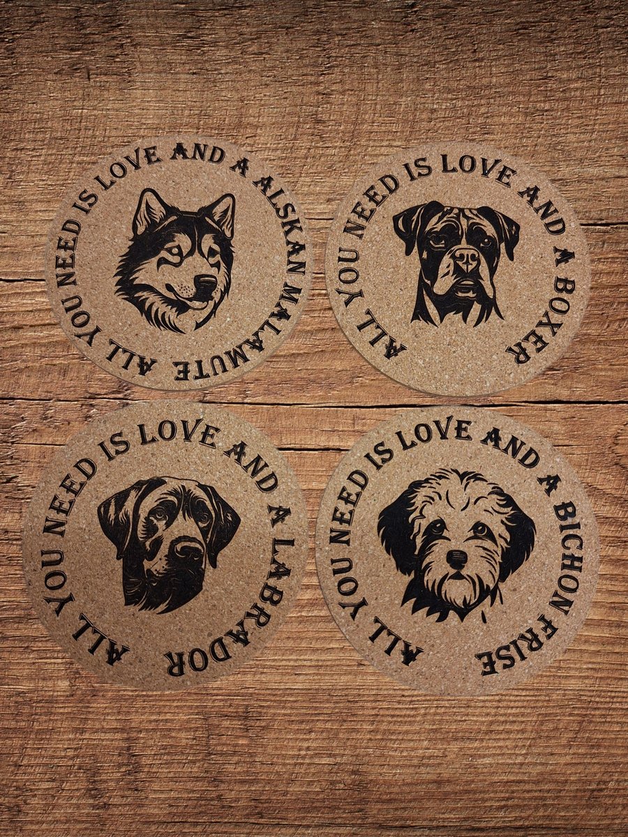 Dog themed coasters x1