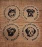 Dog themed coasters x1