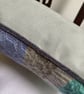 Patsy Cushion: Coastal Sea Blues. Handwoven in Wales - Image 3