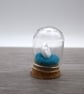 small glass glitter man in the moon figure - Image 3
