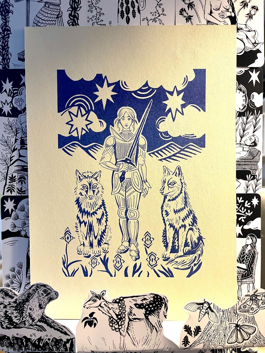 Wolfsbane riso print