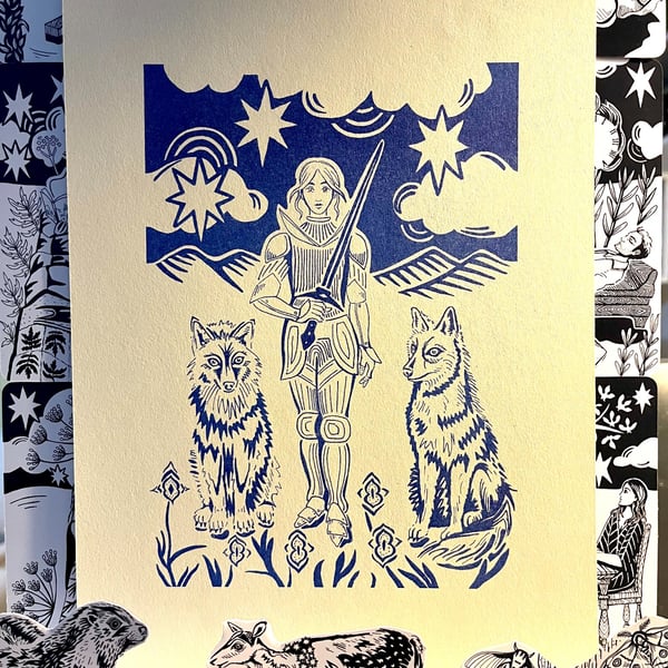 Wolfsbane riso print