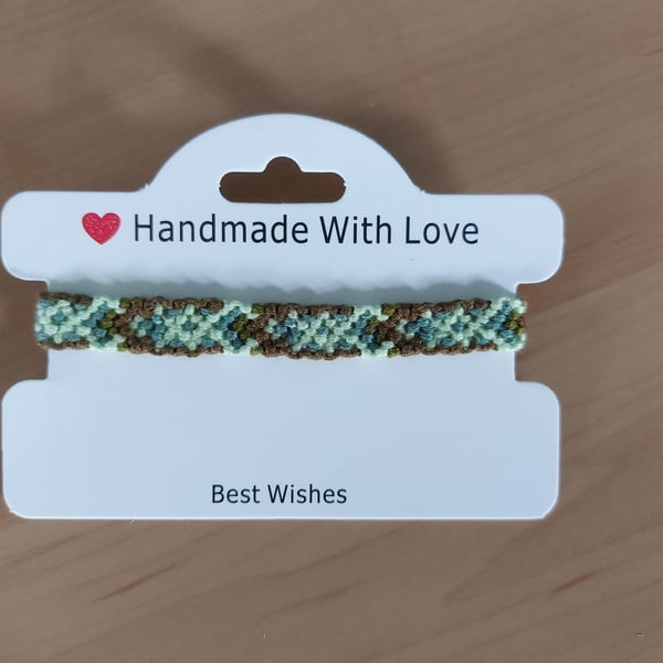 Earthy Forest Tones – Handmade Braided Friendship Bracelet