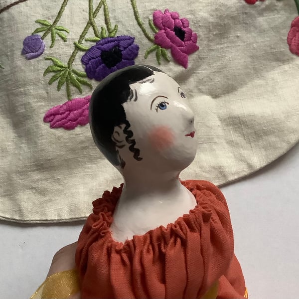 Handmade Victorian-style doll
