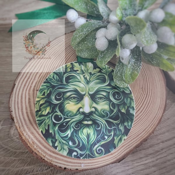 The green man Holly King bauble 