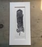 'Tawny Owl Feather' Linocut Print - Image 4