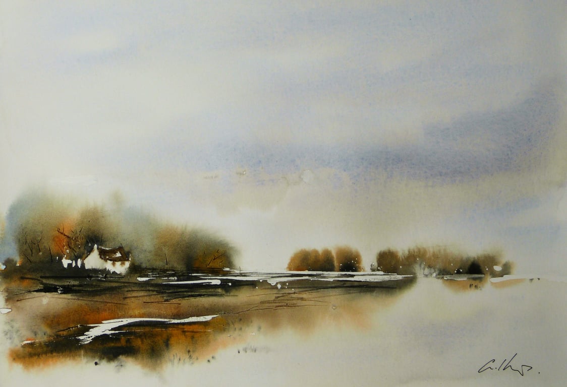 Burnt, Original Watercolour Painting.