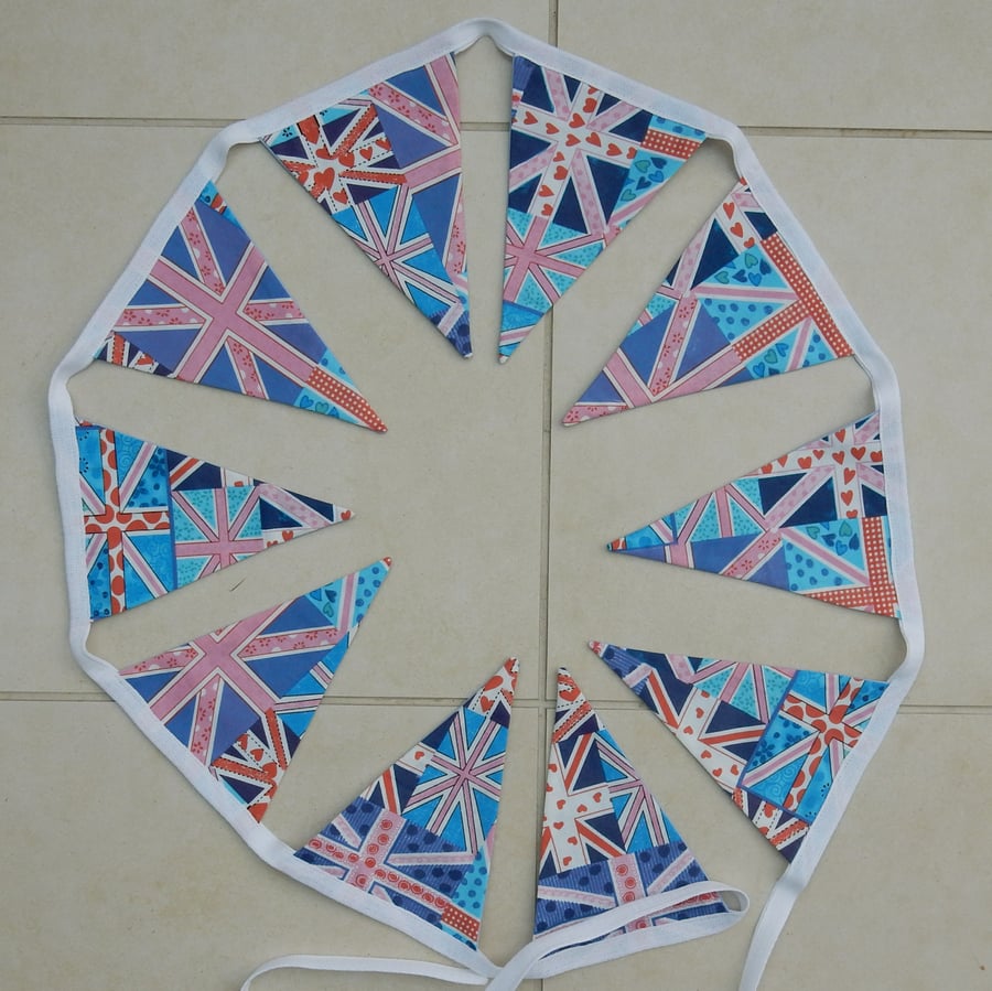 Pastel Union Jack bunting