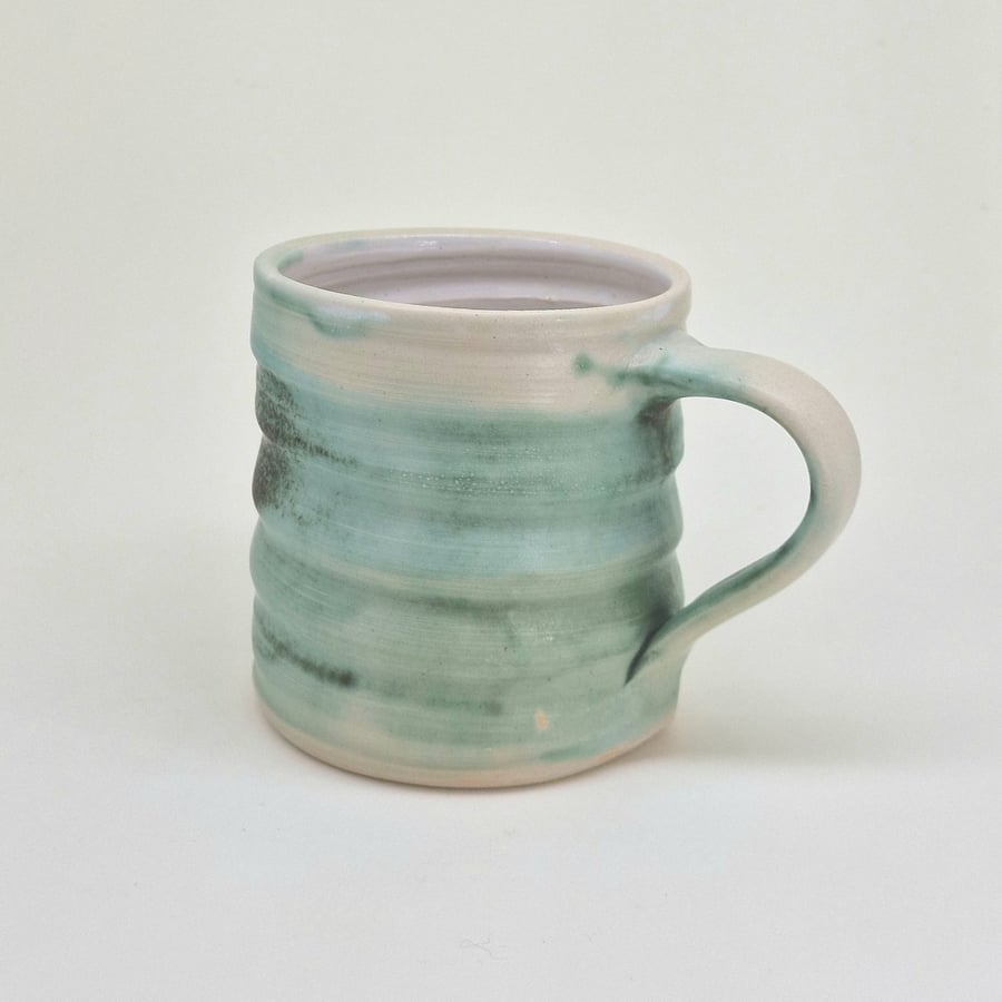 Teal Hand-Thrown Stoneware Mug 57