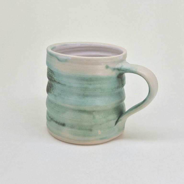 Teal Hand-Thrown Stoneware Mug 57