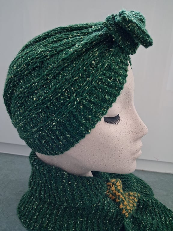 Knitted 1940's Turban - Vintage Reproduction