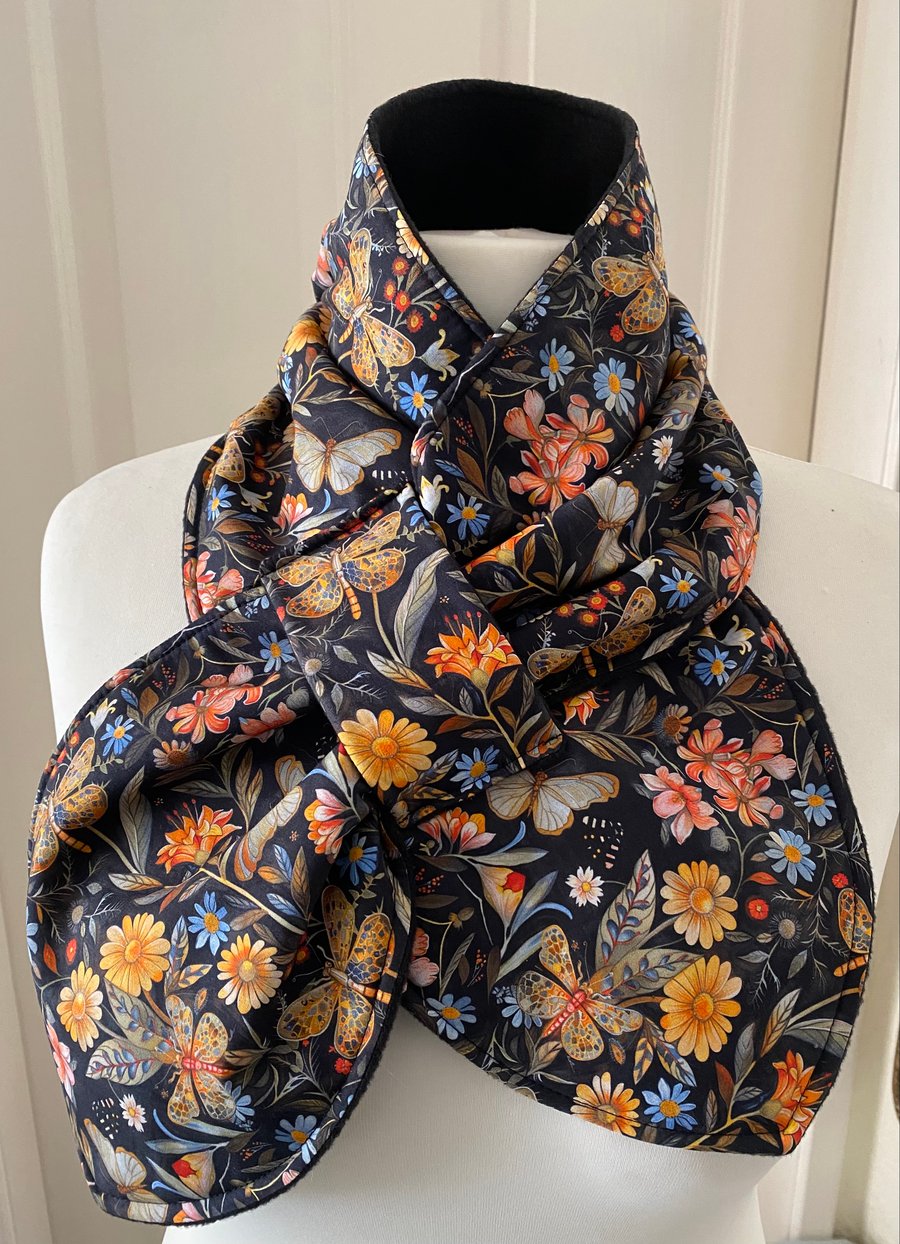 Neck warmer Scarf - neck gaiter - cowl - snood - Fleece Lined - Adult size 