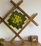 Square Escher Tessellation Pattern Kaleidoscopic Leaf Pane - Image 2