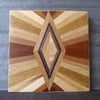Wood veneer coaster