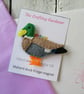 Duck fridge magnet, Mallard duck, bird fridge magnet, gift for him 
