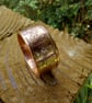 Pure Copper Chinese Zodiac Coin Ring Oriental Jewellery Y and a half Handmade