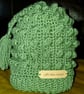 Handmade crochet bobble stitch hat