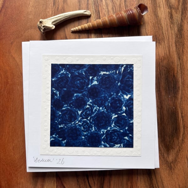 Sedum - Cyanotype Card with envelope