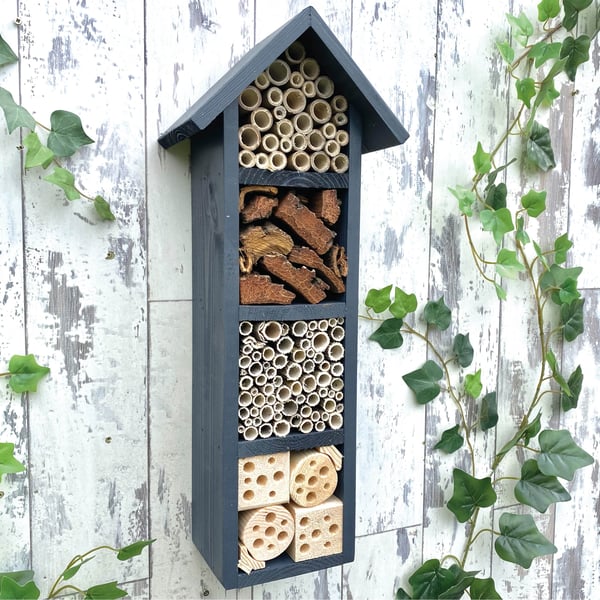 Bee and Insect House, Bee Hotel, Bug Box, in Urban Slate