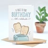 Birthday card - funny birthday card - humour - a toast to your birthday - pun