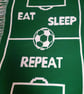 Eat Sleep Football Repeat Pdf Crochet Blanket Pattern 