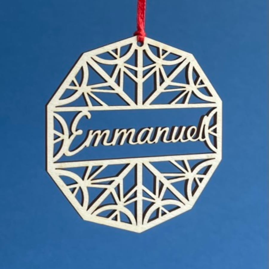 'Emmanuel' bauble (small)
