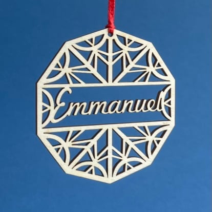 'Emmanuel' bauble (small)