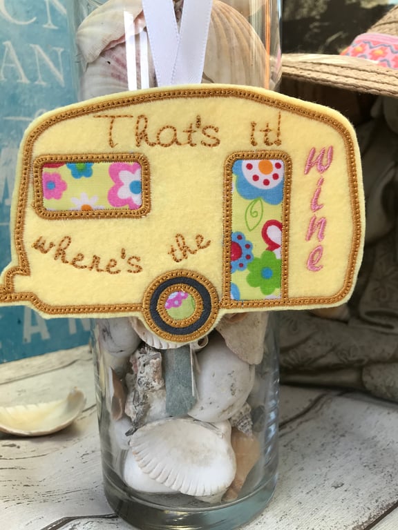 Caravan sign gift idea for wine lover